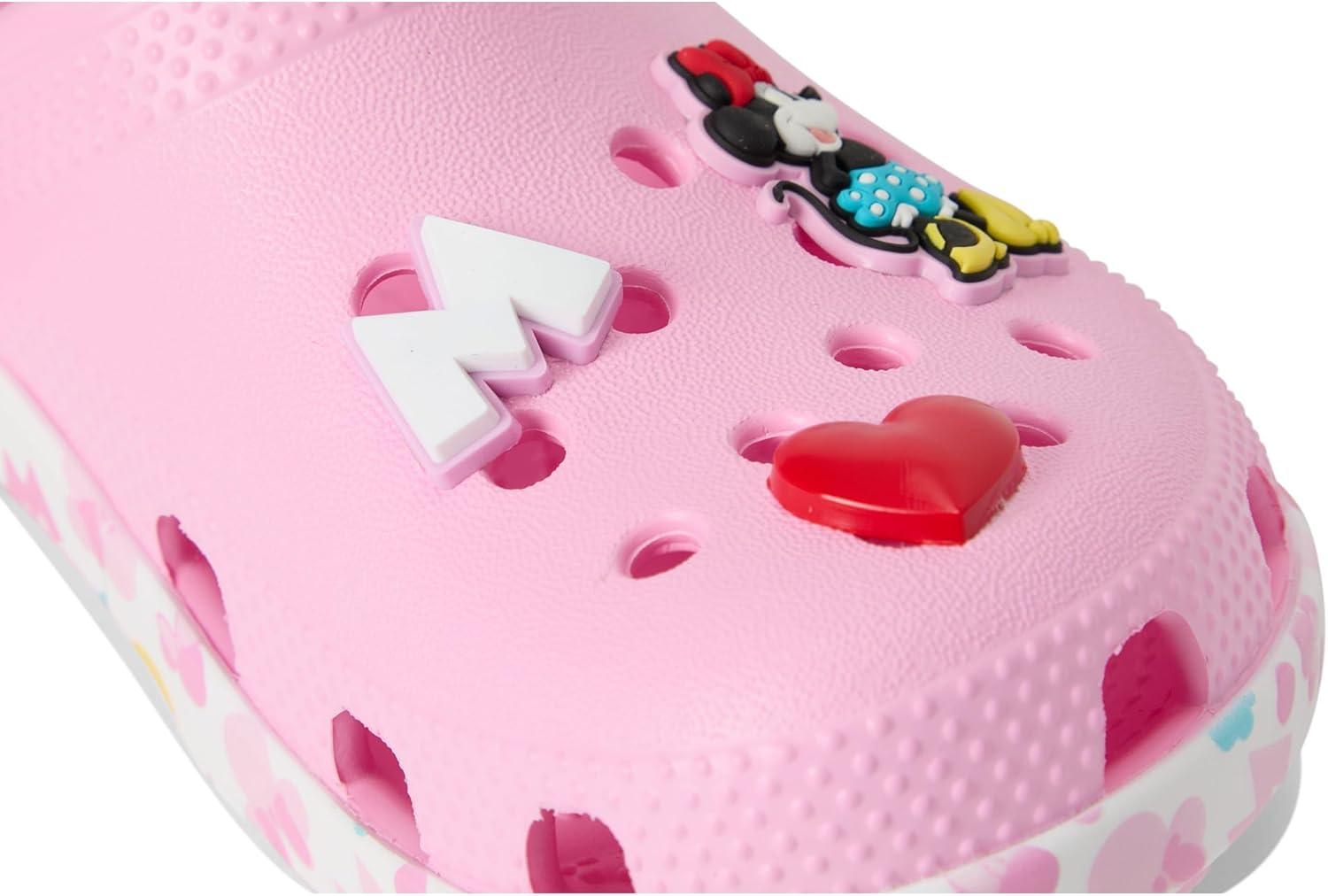 imageCrocs Girls Disney Mickey Minnie Mouse ClogsPinkMinnie Jibbitz