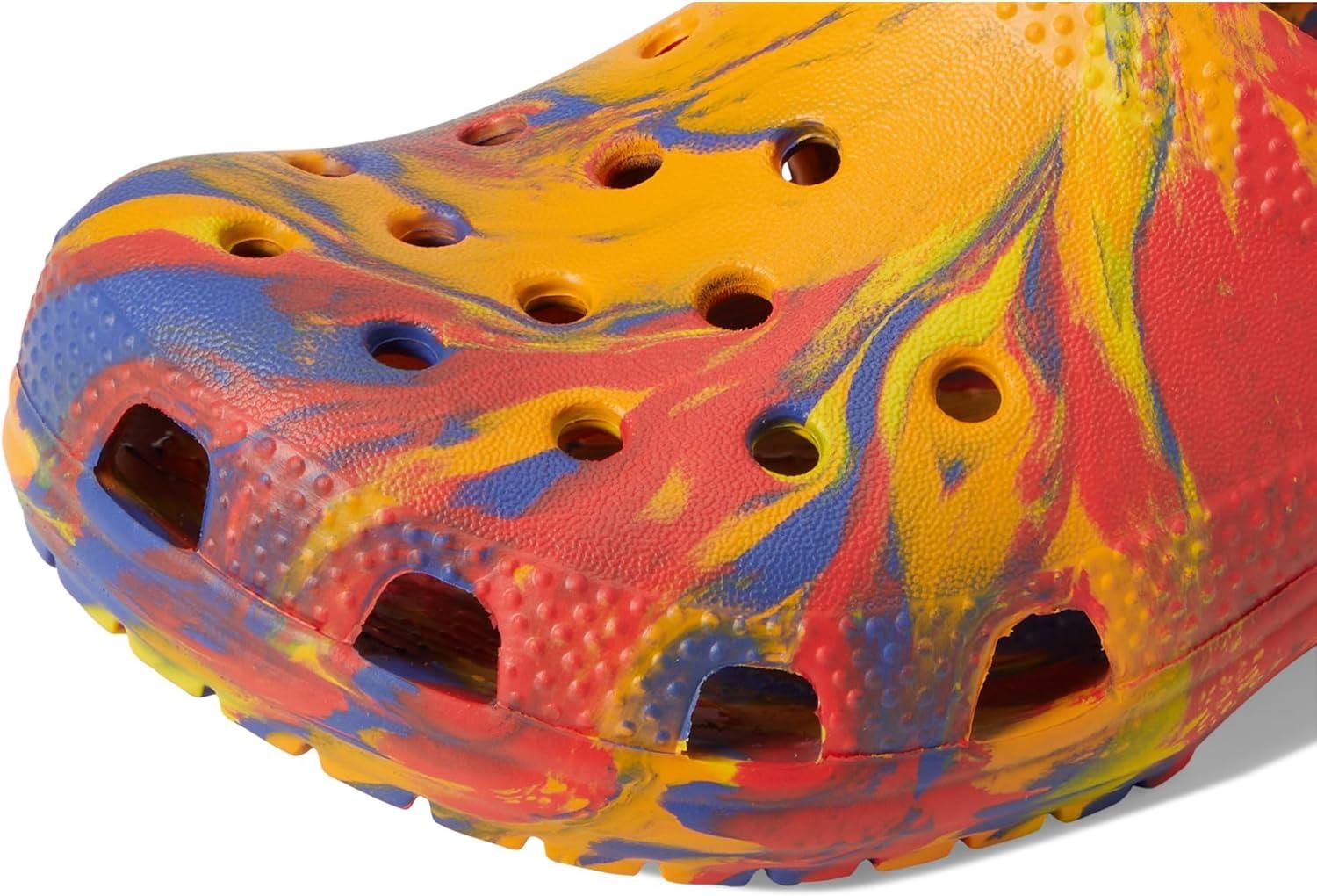 imageCrocs Kids Classic Marbled TieDye ClogOrange ZingMulti