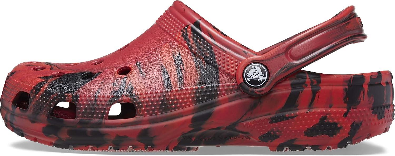 imageCrocs Unisex Adult Classic Marbled TieDye ClogsPepperBlack