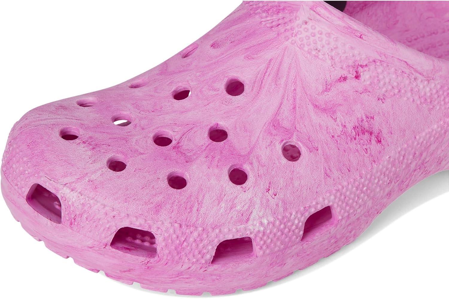 imageCrocs Unisex Adult Classic Marbled TieDye ClogsPink Swirl