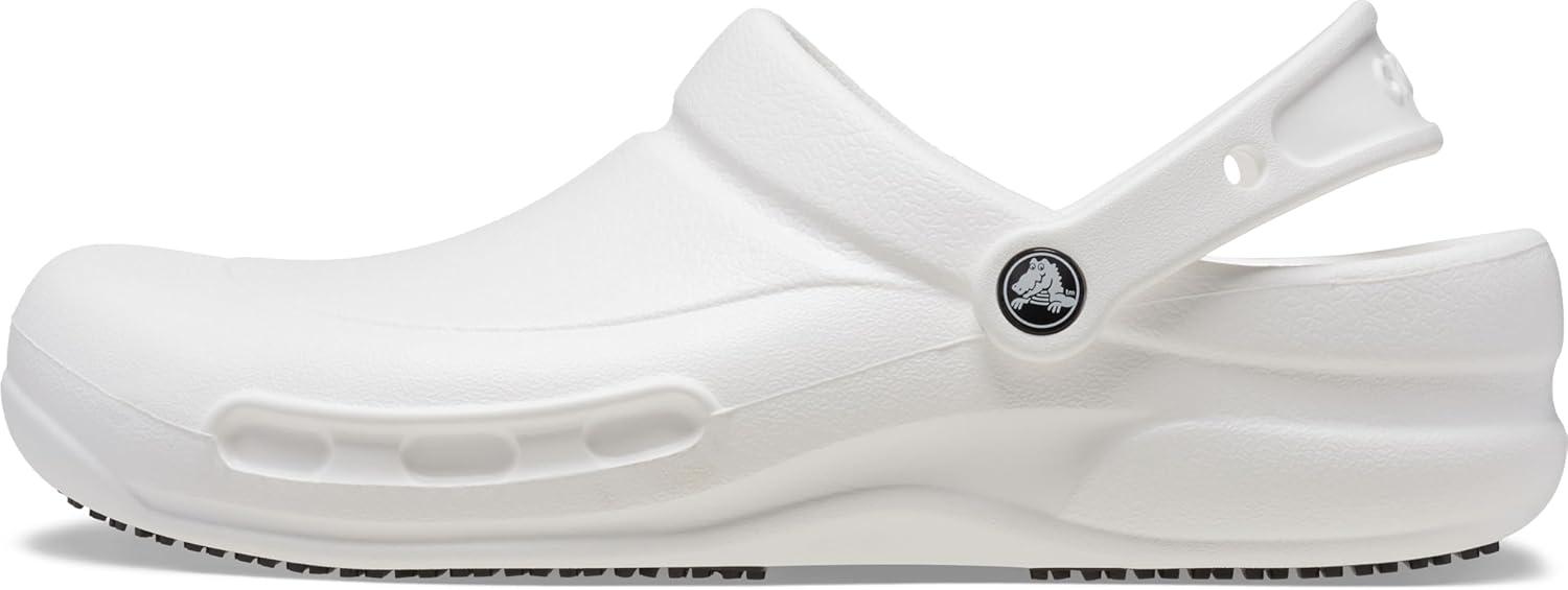 imageCrocs UnisexAdult Bistro Clogs Slip Resistant Work ShoesWhite