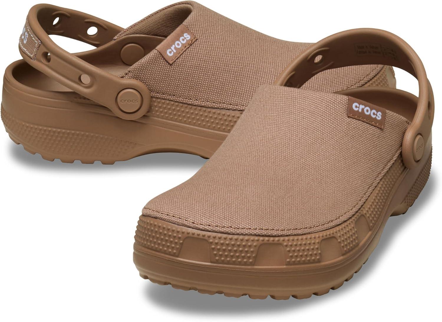 imageCrocs UnisexAdult Classic Crafted Canvas Clogs for Men and WomenMilk Chocolate