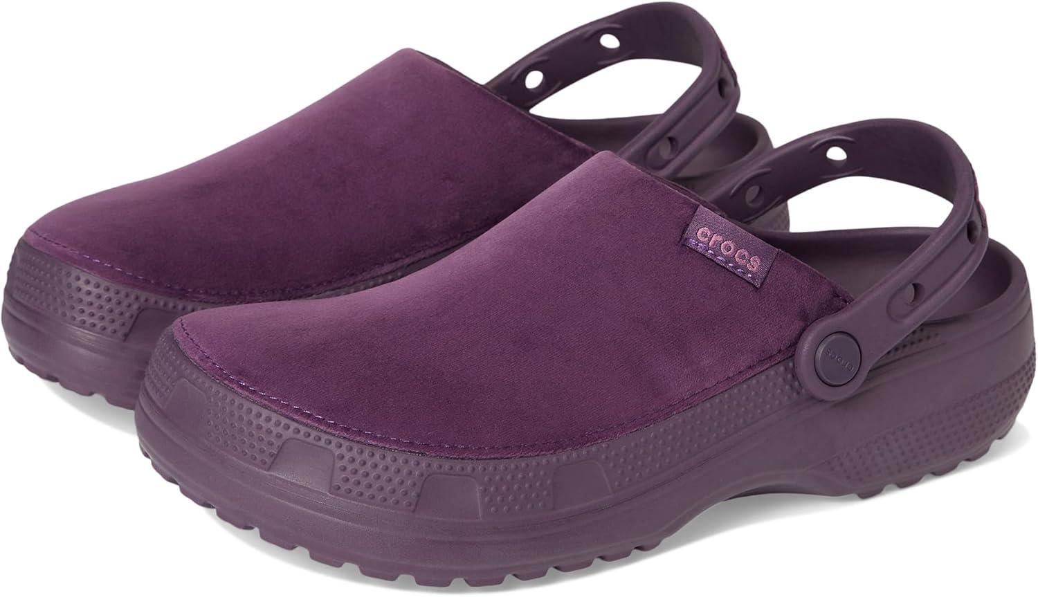 imageCrocs UnisexAdult Classic Crafted Canvas Clogs for Men and WomenPlush Plum Velvet