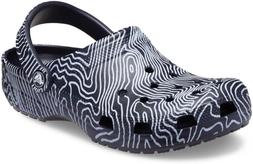 imageCrocs UnisexAdult Classic Graphic ClogsDeep NavyMulti