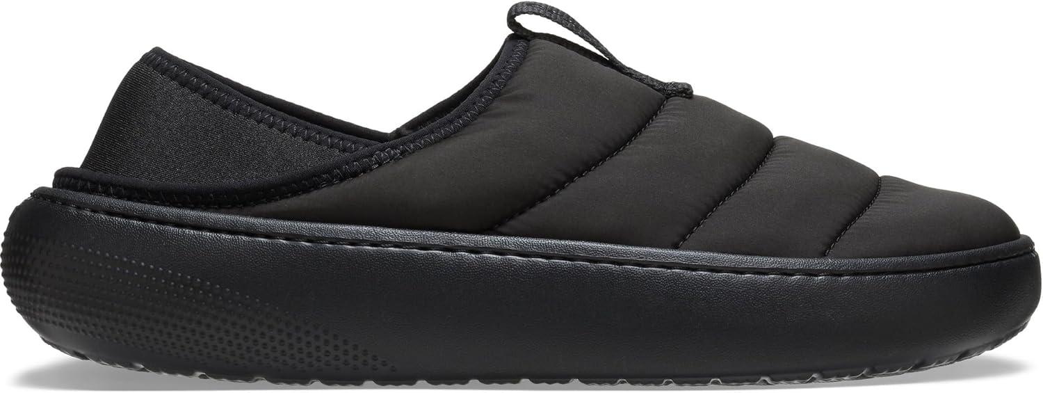 imageCrocs UnisexAdult Classic Puff Moc SlipperBlackBlack