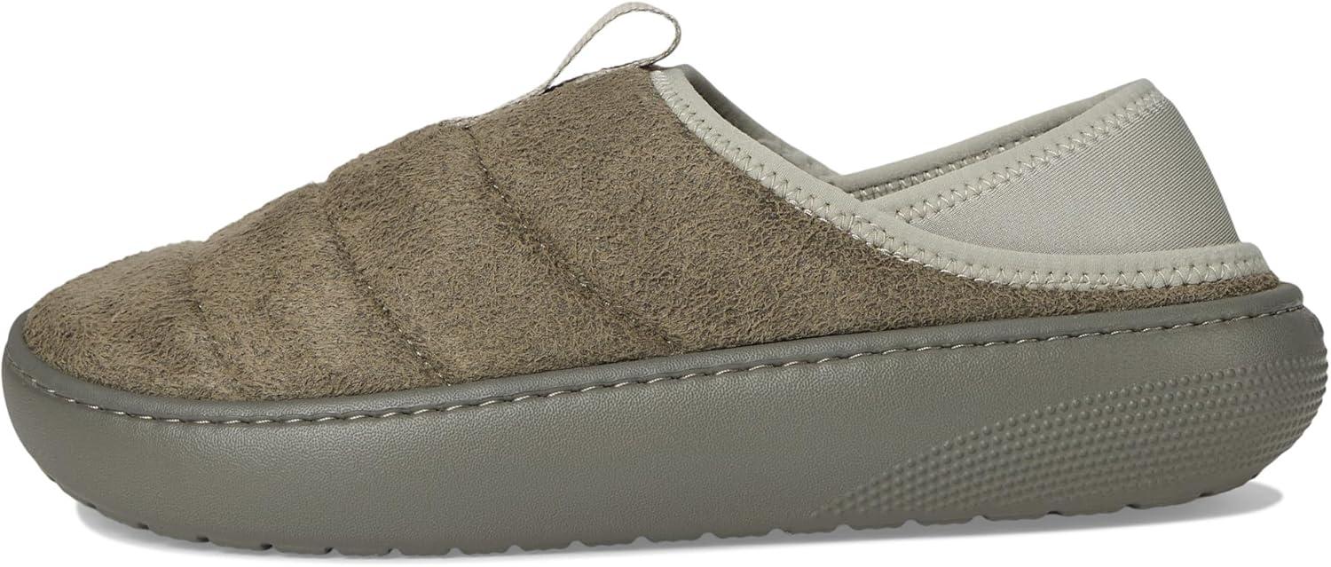 imageCrocs UnisexAdult Classic Puff Moc SlipperGalactic Grey Suede