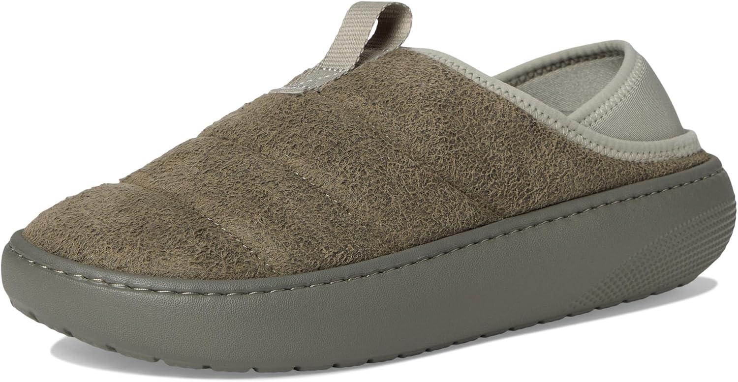 imageCrocs UnisexAdult Classic Puff Moc SlipperGalactic Grey Suede