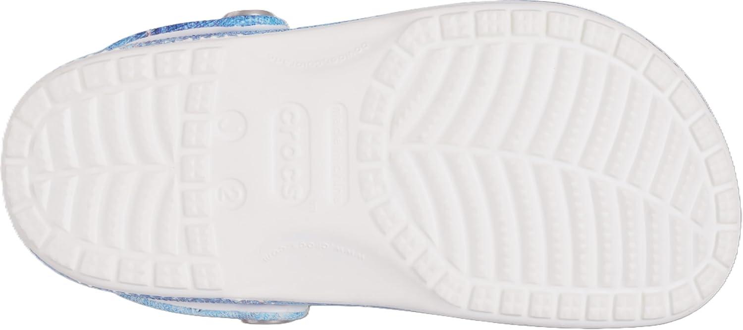 imageCrocs UnisexChild Classic Graphic ClogDenim PatchWhite Multi