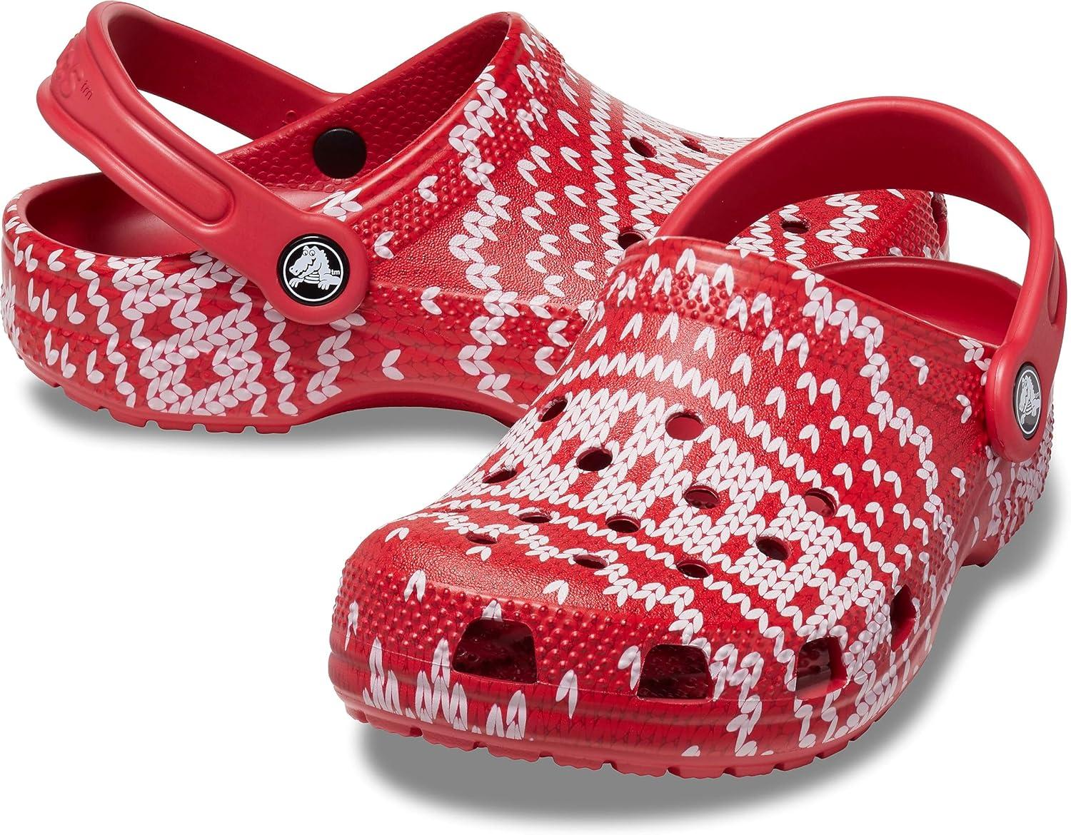 imageCrocs UnisexChild Classic Graphic ClogMultiHoliday Sweater