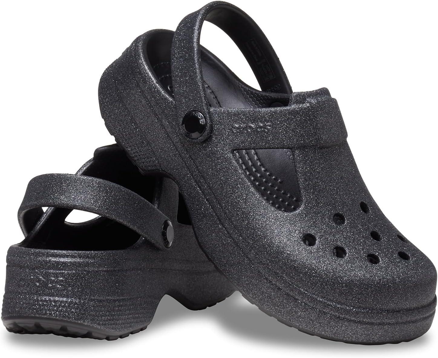 imageCrocs UnisexChild Classic Mary Jane Clogs ToddlerBlack 1