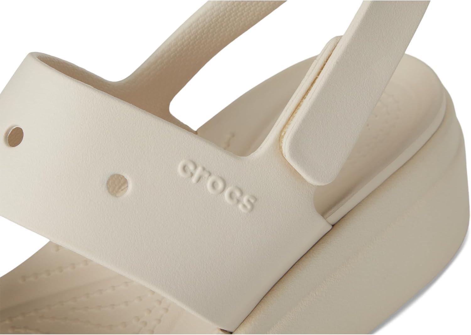 imageCrocs Womens Brooklyn 4U Low Wedges Platform Wedge Sandals for WomenStucco