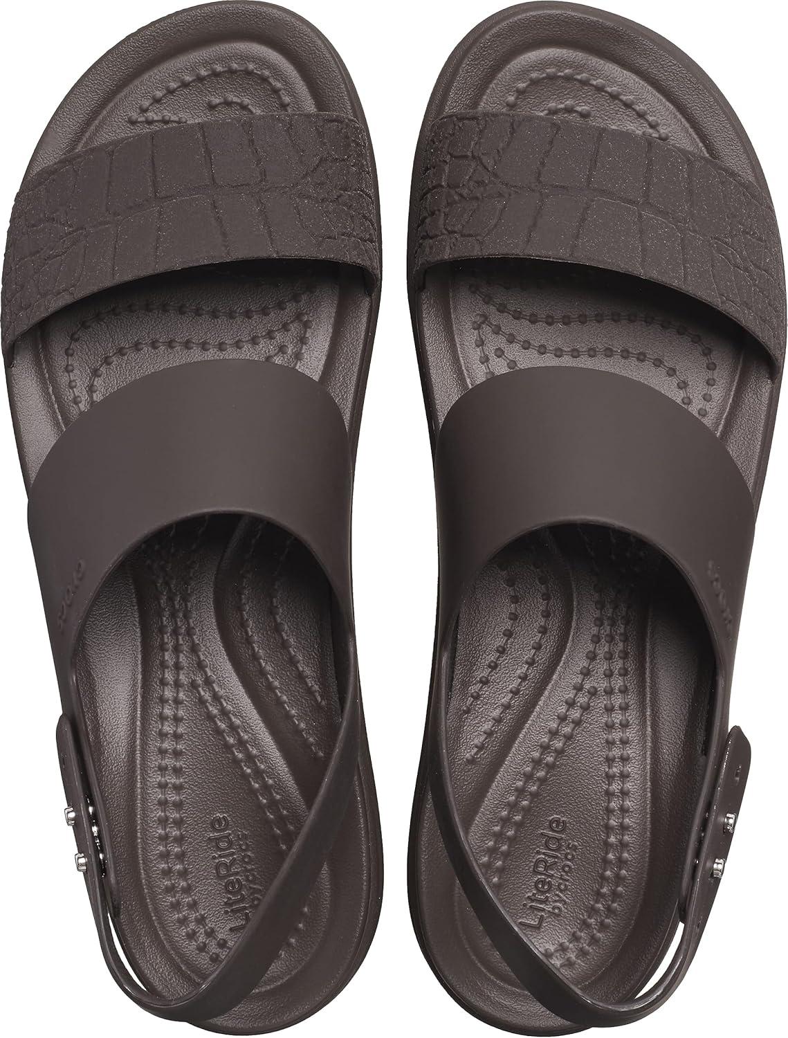 imageCrocs Womens Brooklyn Low Wedge SandalsEspresso