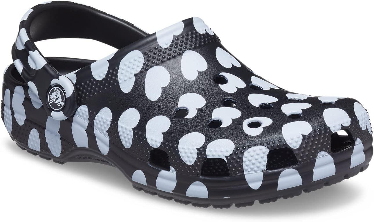 imageCrocs Womens Classic Marbled Tiedye ClogsBlack White