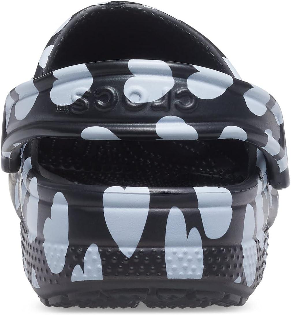 imageCrocs Womens Classic Marbled Tiedye ClogsBlack White