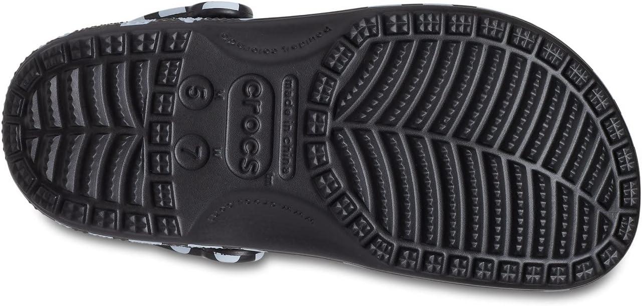 imageCrocs Womens Classic Marbled Tiedye ClogsBlack White