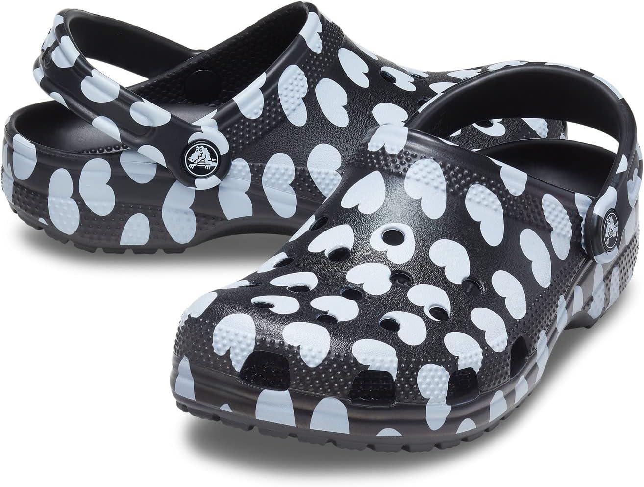 imageCrocs Womens Classic Marbled Tiedye ClogsBlackWhite