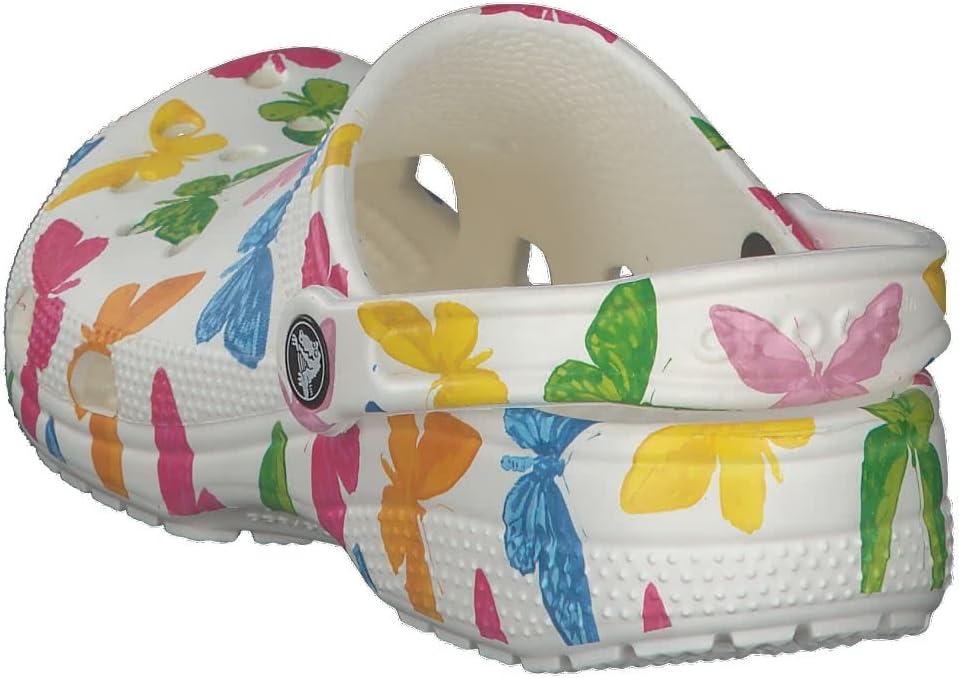imageCrocs Womens Classic Marbled Tiedye ClogsButterflyWhite