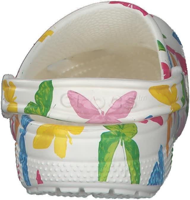 imageCrocs Womens Classic Marbled Tiedye ClogsButterflyWhite