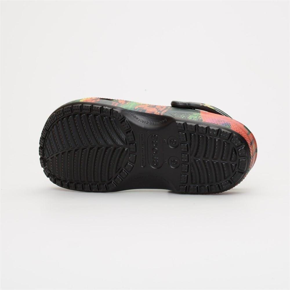 imageCrocs Womens Classic Marbled Tiedye ClogsWhite Multicoloured