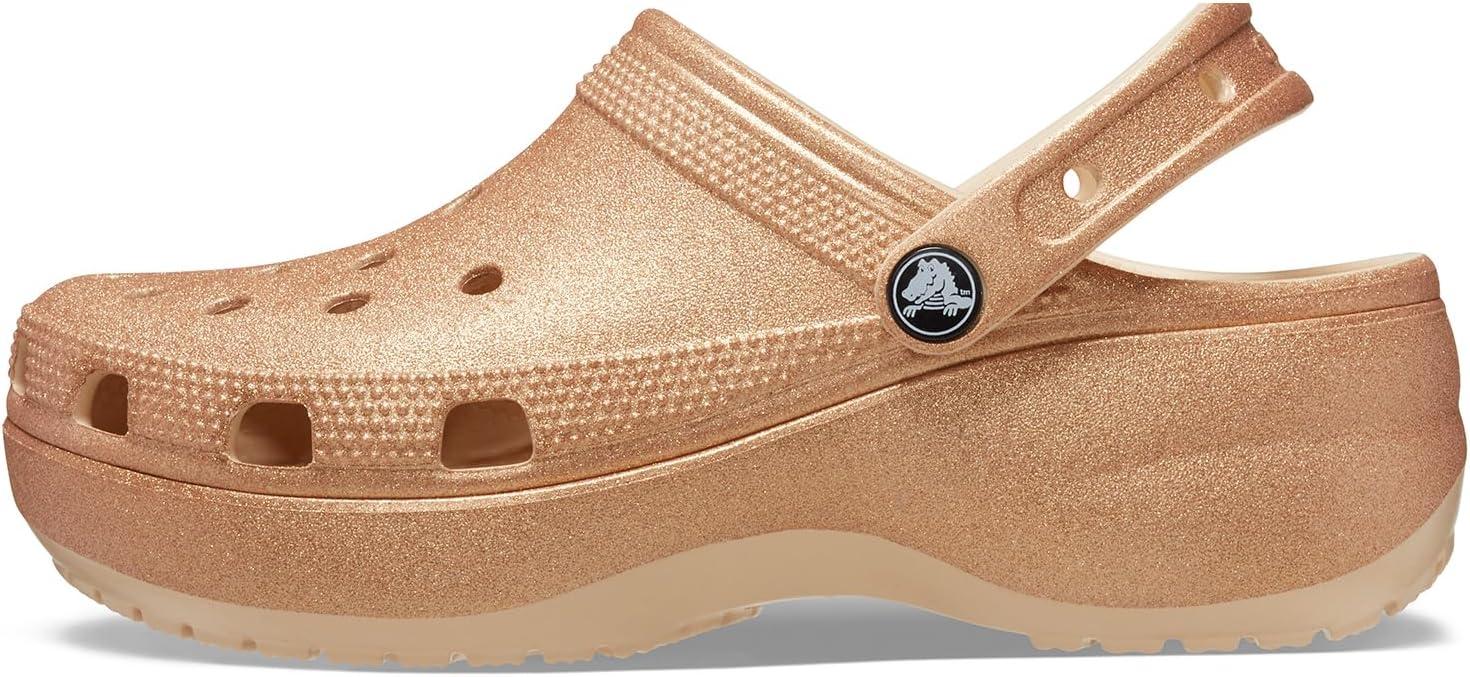 imageCrocs Womens Classic Platform Glitter ClogShitake