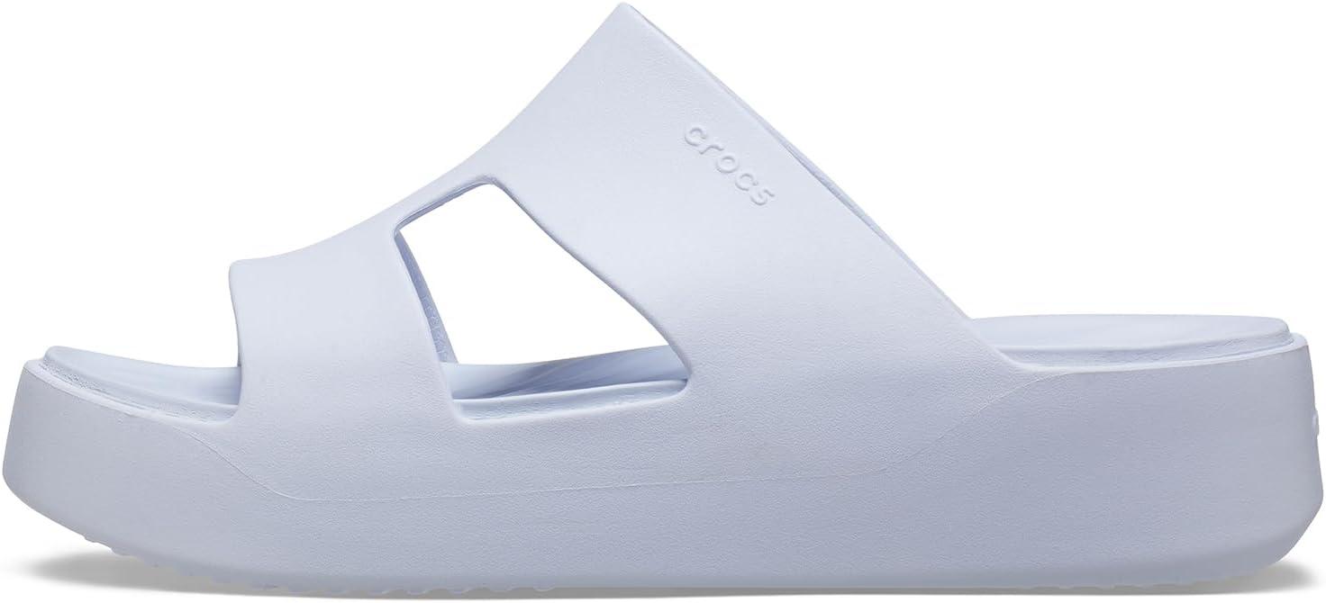 imageCrocs Womens Getaway Platform HStrap Wedge SandalsPurple