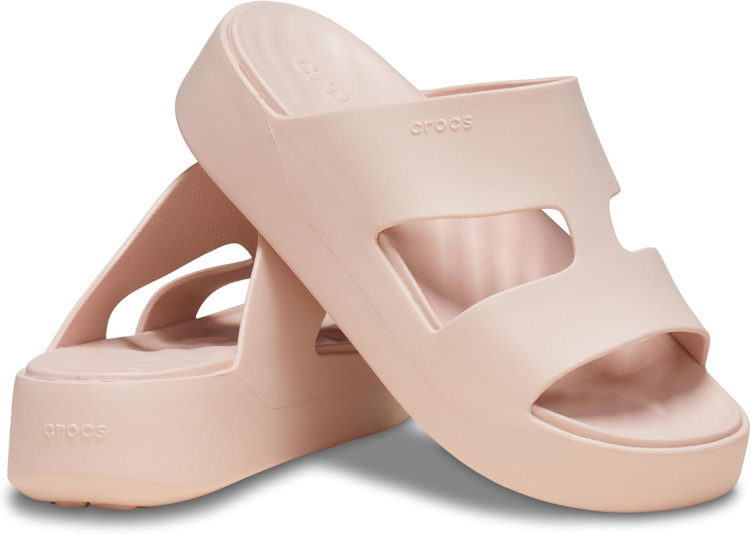 imageCrocs Womens Getaway Platform HStrap Wedge SandalsQuartz