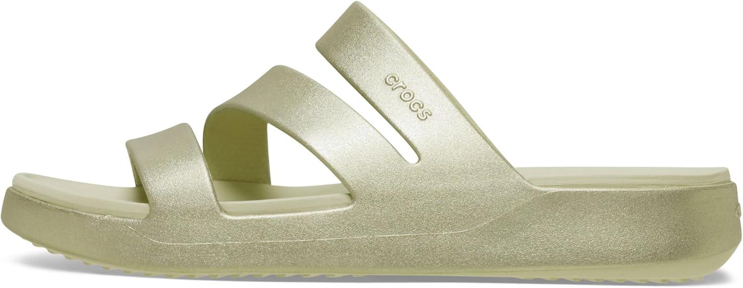 imageCrocs Womens Getaway Strappy SandalsChampagne Metallic