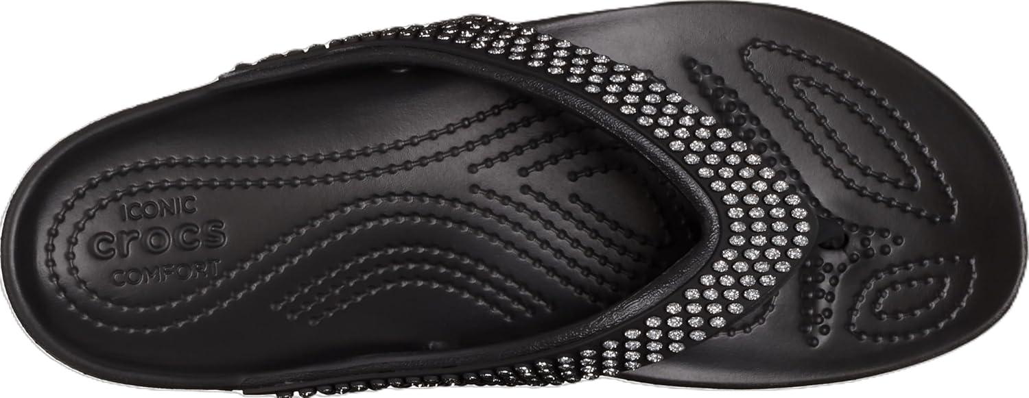 imageCrocs Womens Kadee II Flip FlopsDiamante Black