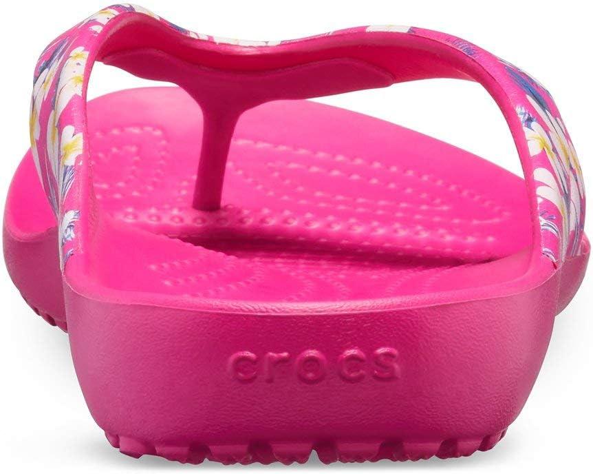 imageCrocs Womens Kadee II Flip FlopsMulticolour Floral Candy Pink 92l