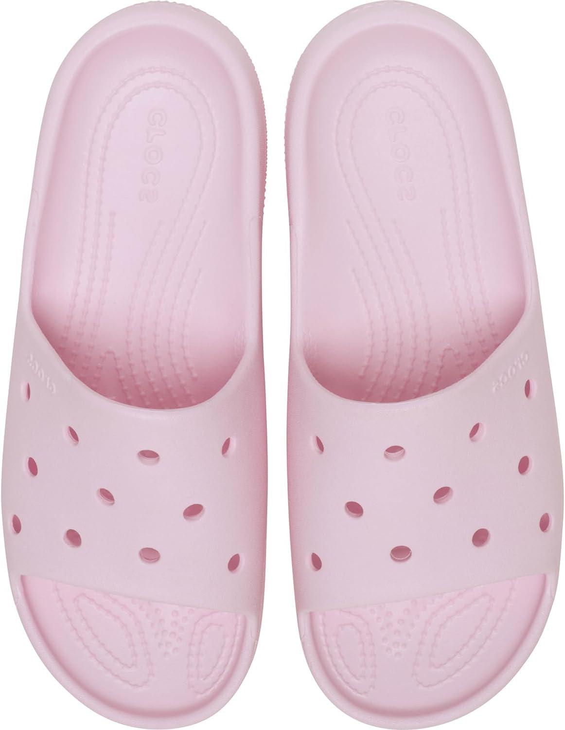 imageCrocs unisexadult Classic Slide 20Pink Milk