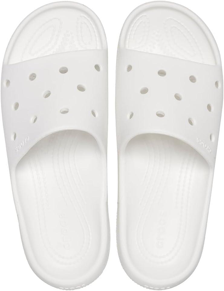 imageCrocs unisexadult Classic Slide 20White
