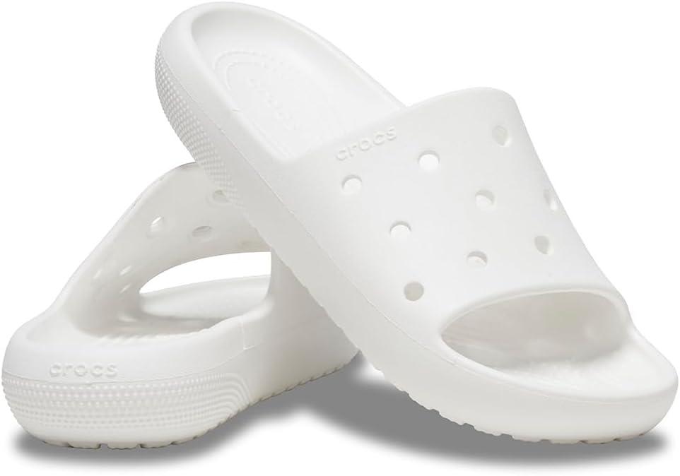 imageCrocs unisexadult Classic Slide 20White