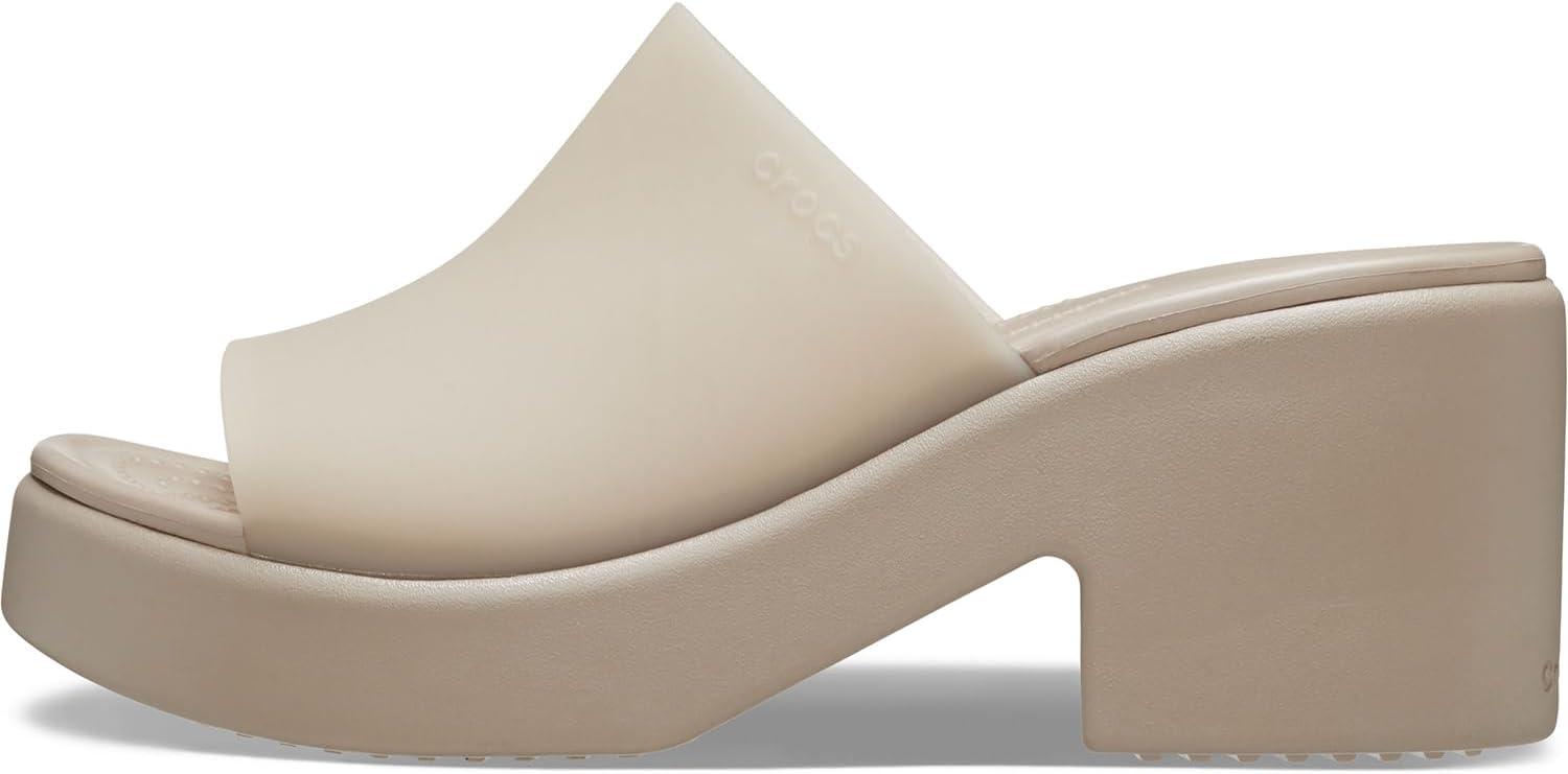 imageCrocs womens Brooklyn Slide HeelTaupe