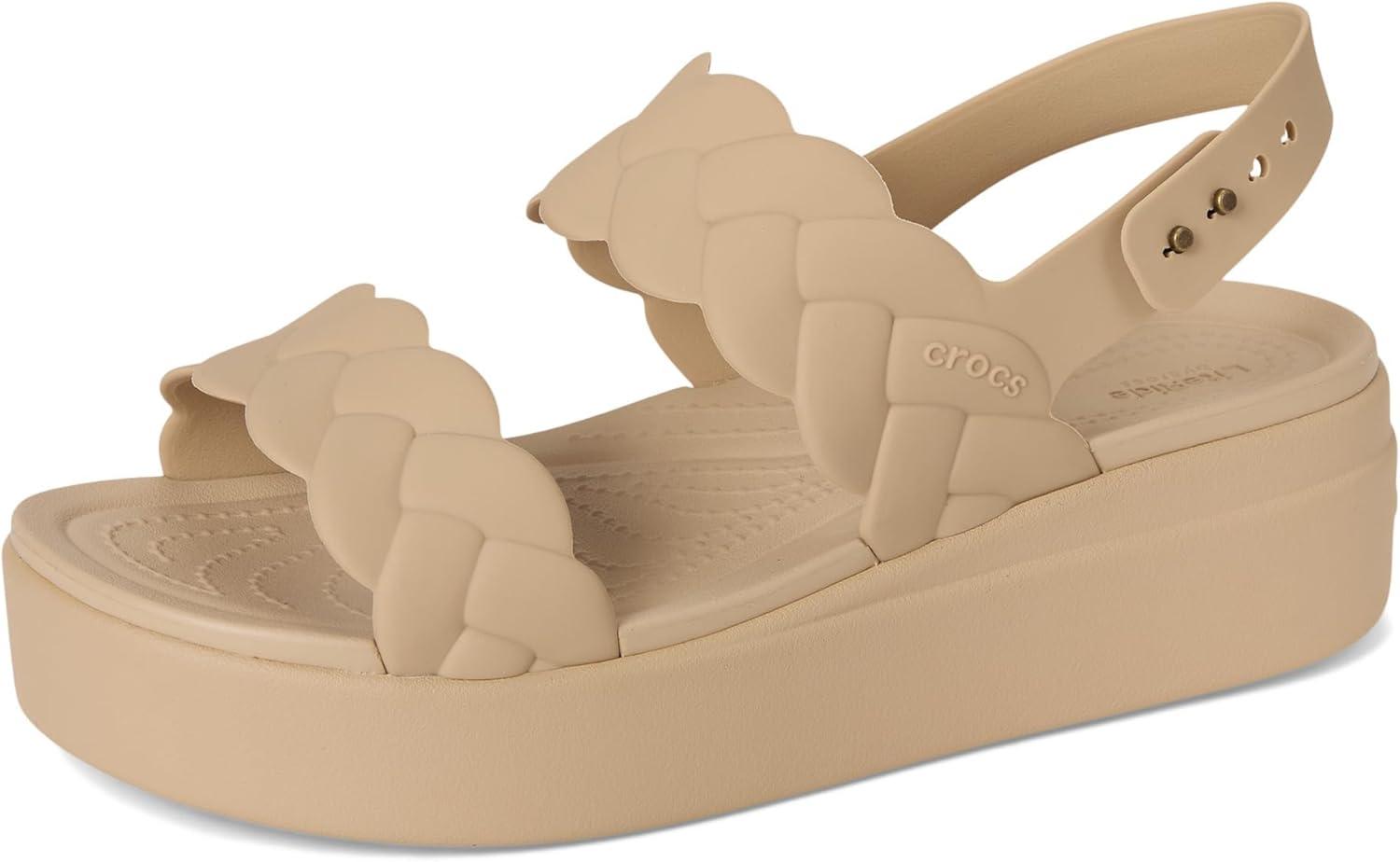 imageCrocs womens Brooklyn Woven Low WedgeChai