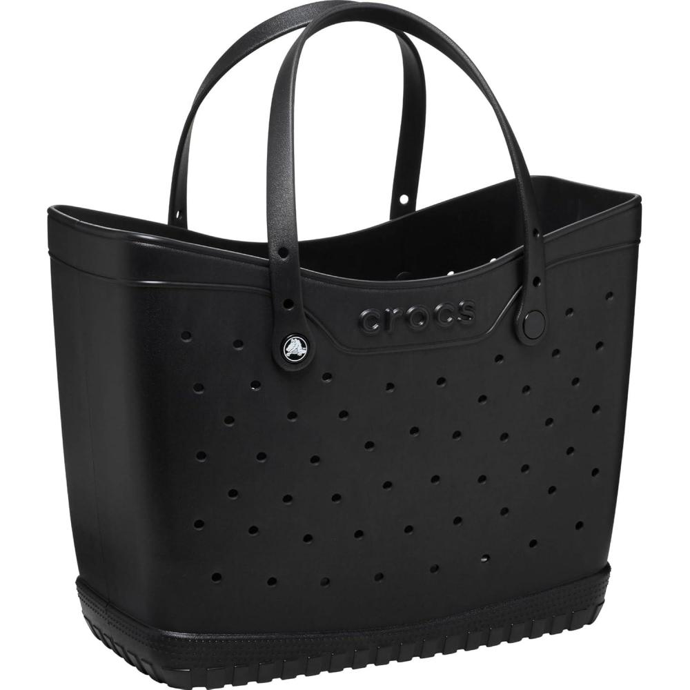 imageCrocs Classic Tote Bag for Women Large Black  Personalize with Jibbitz Charms