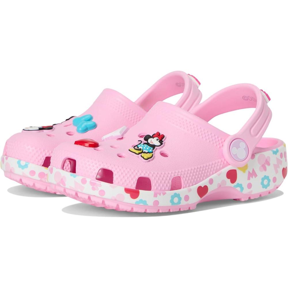 imageCrocs Girls Disney Mickey Minnie Mouse ClogsPinkMinnie Jibbitz