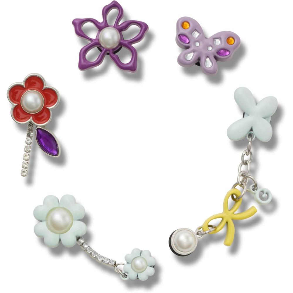 imageCrocs Jibbitz Charms Elevated  Versatile Designs for Girls and Boys  Synthetic and Man Made ConstructionMeta Mix