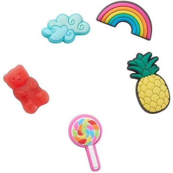 imageCrocs Jibbitz Packs for Shoes and Sandals  Beautiful Accessory Colorful Charms and Constructed with Synthetic MaterialHappy Candy