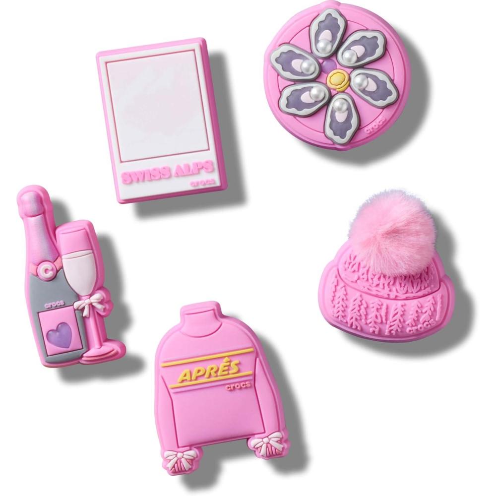 imageCrocs Jibbitz Seasonal ampamp Christmas Holiday Shoe Charm PacksApres Girl 5Pack