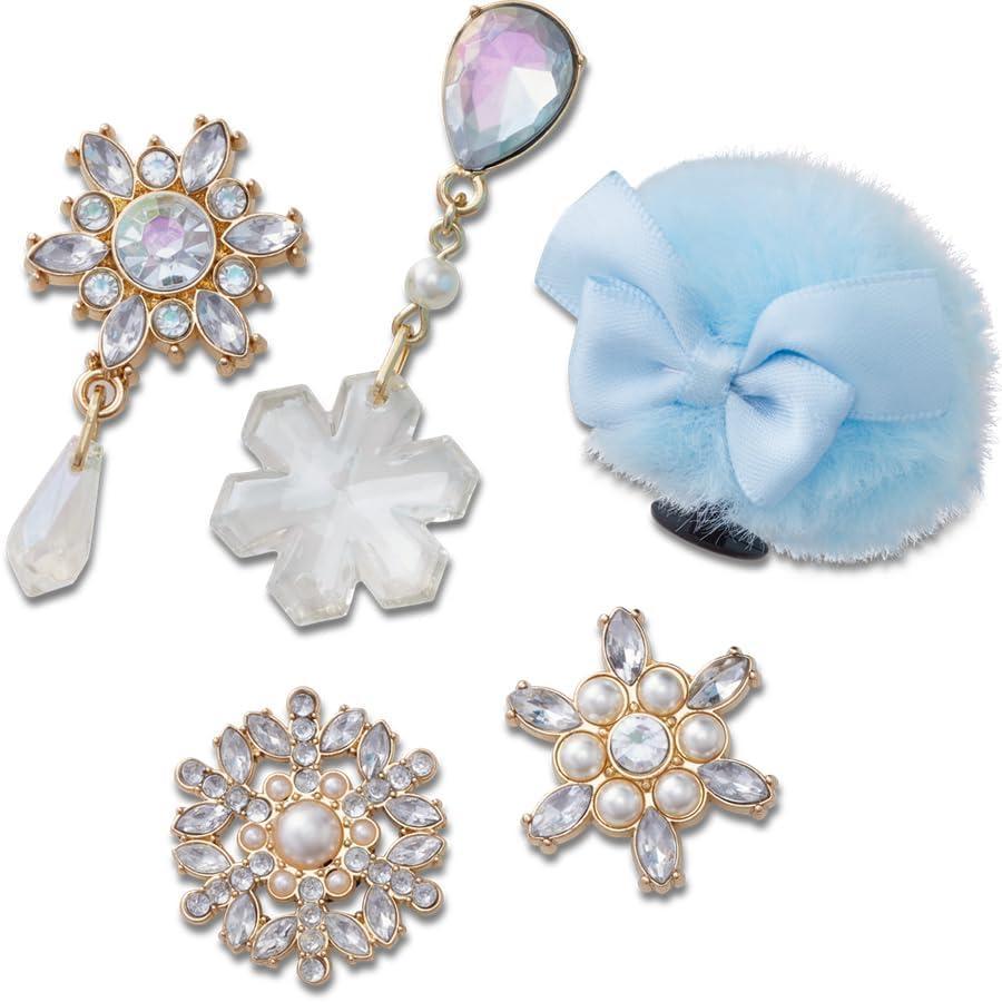 imageCrocs Jibbitz Seasonal ampamp Christmas Holiday Shoe Charm PacksElevated Snowflake and Puff