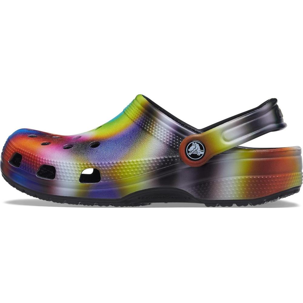 imageCrocs Kids Classic ClogsBlackMulti Solarized