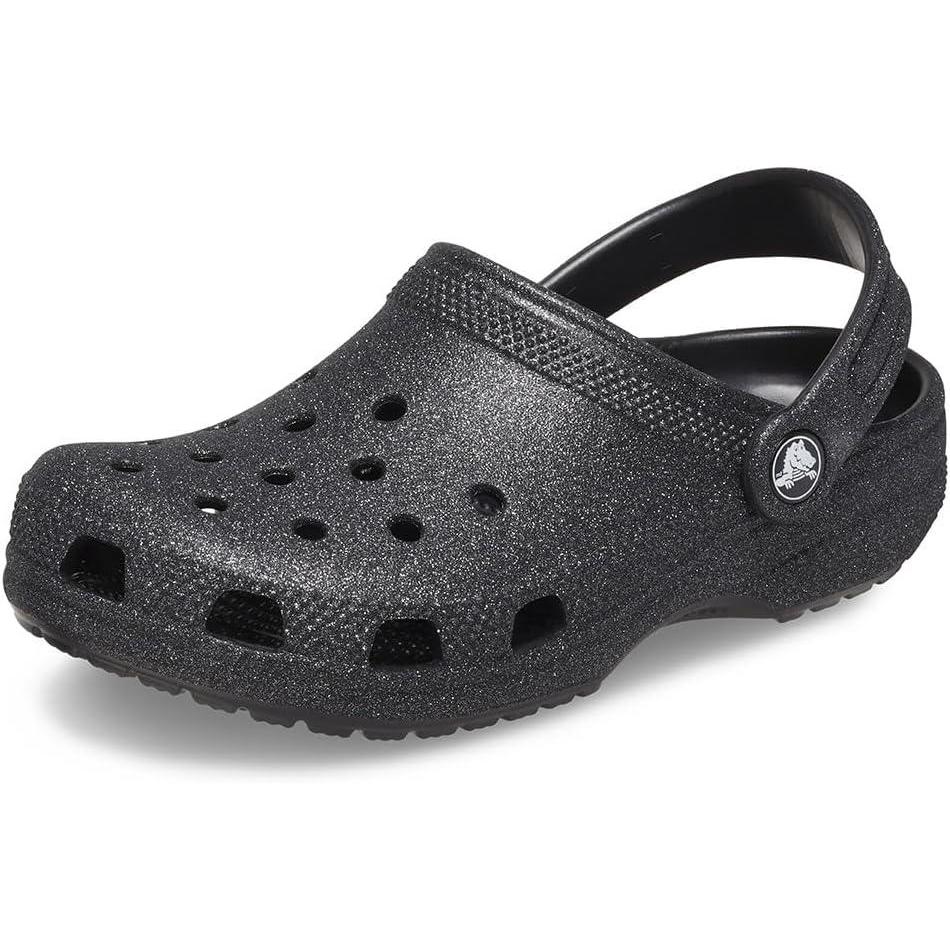 imageCrocs Kids Classic Glitter ClogBlack Glitter