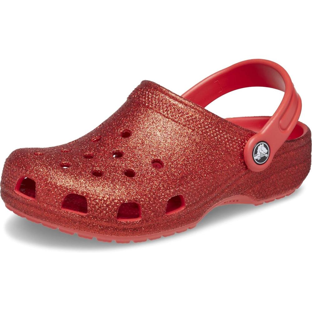 imageCrocs Kids Classic Glitter ClogFlame