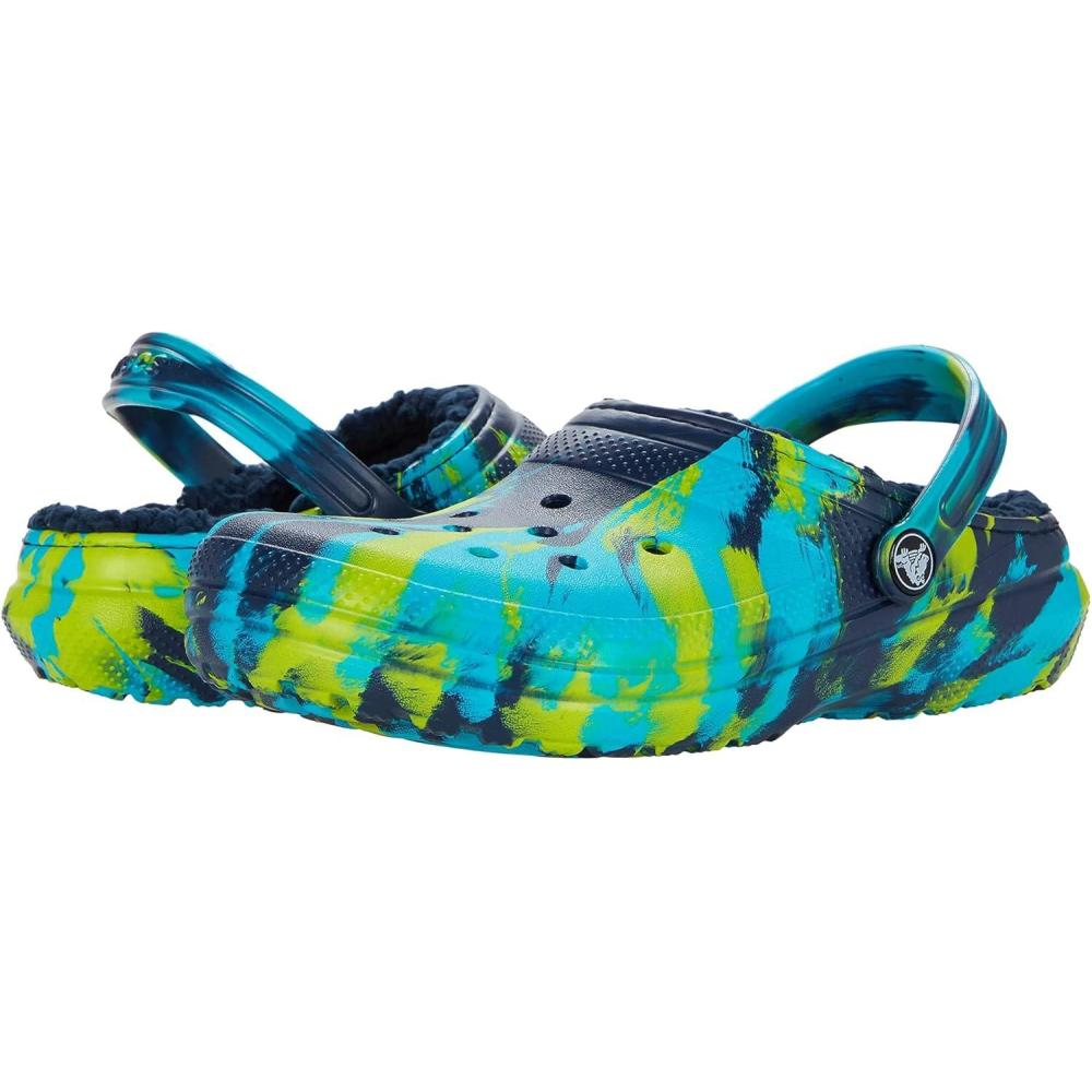imageCrocs Kids Classic Lined ClogsNavyMulti