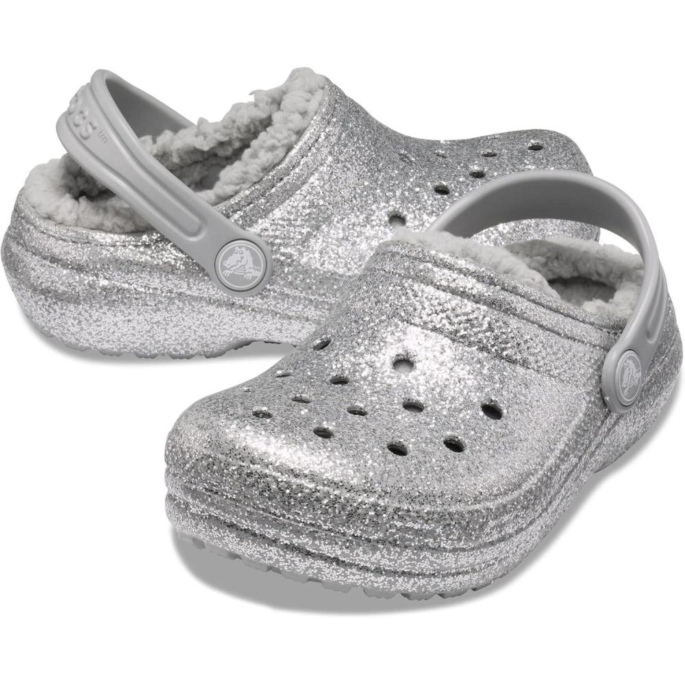 imageCrocs Kids Classic Lined ClogsSilverSilver