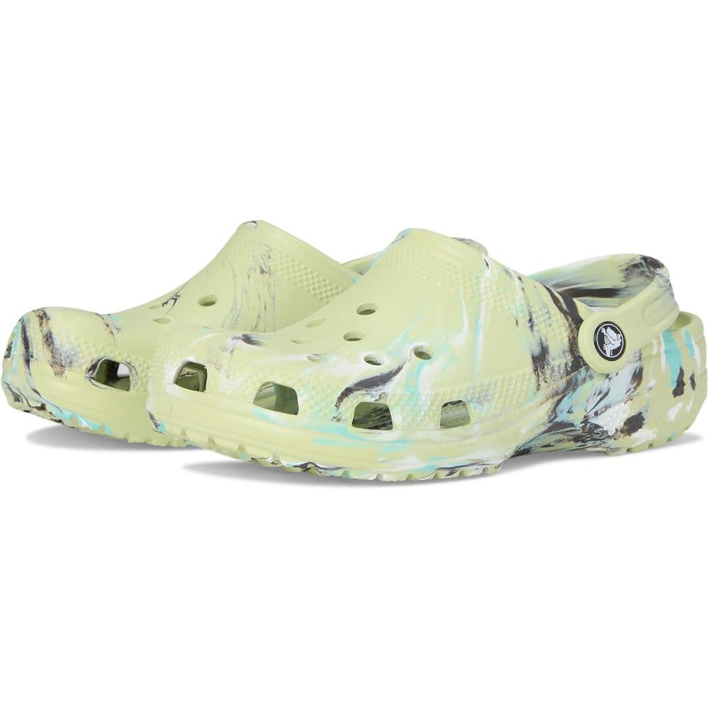 imageCrocs Kids Classic Marbled TieDye ClogFrothy GreenMulti