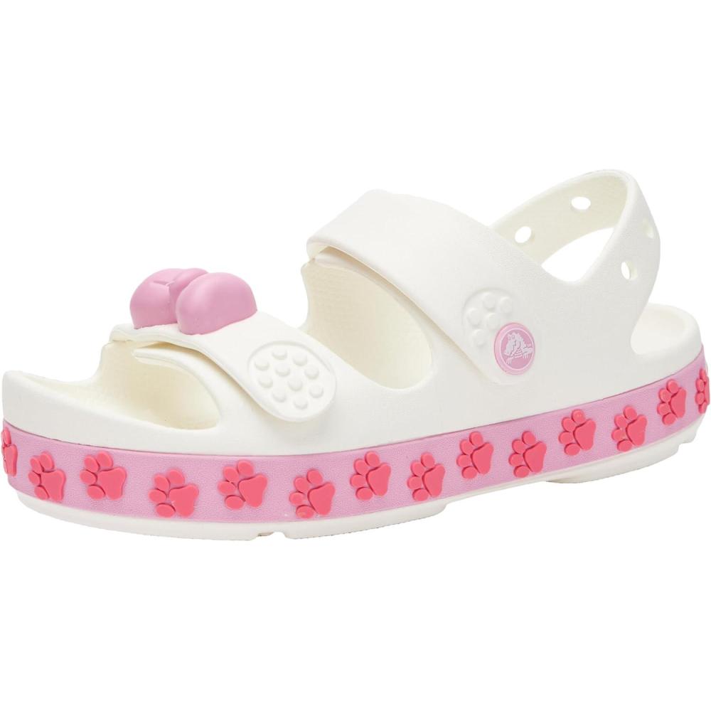 imageCrocs Kids Crocband Cruiser SandalsWhite Pink Tweed
