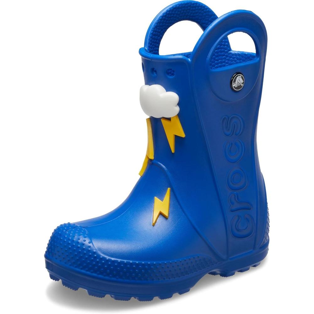 imageCrocs Kids Handle It Rain BootsBlue Bolt