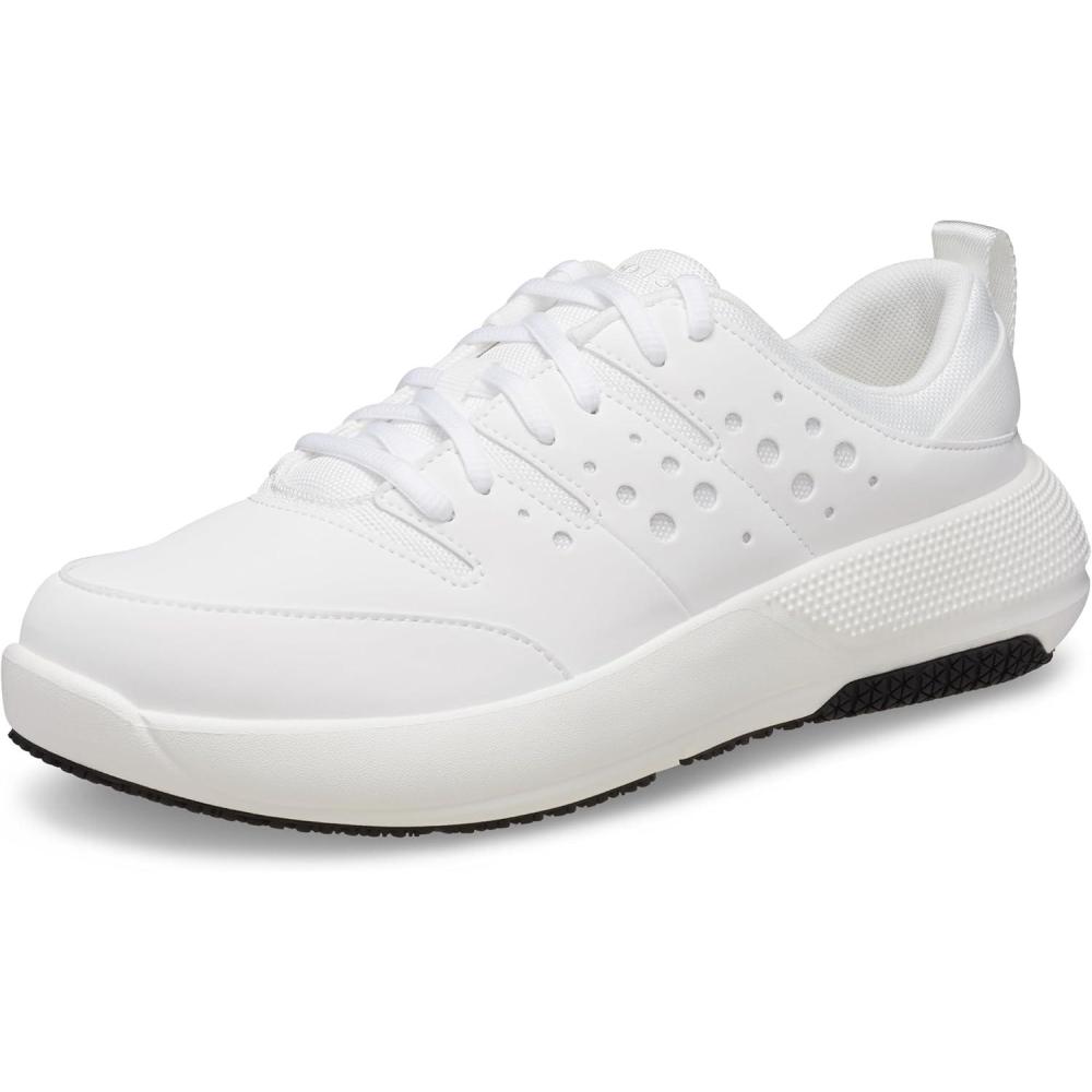 imageCrocs Mens On The Clock Work SneakersWhiteWhite