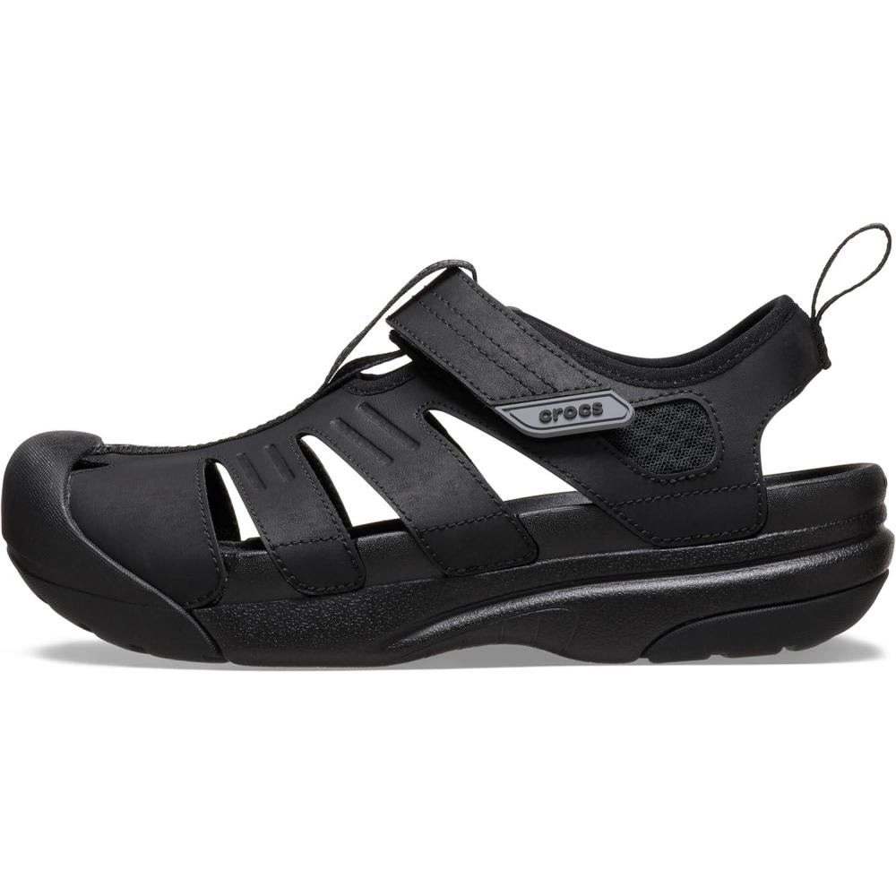 imageCrocs Mens Yukon Fisherman Sandals for MenBlack